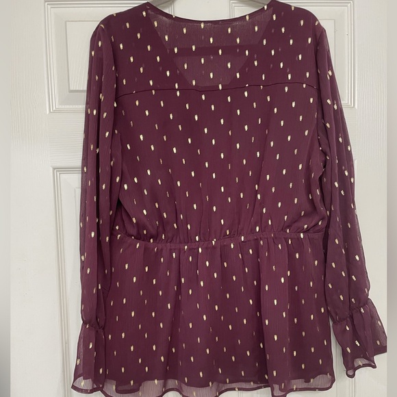 Lane Bryant peplum size 14 fall top - Picture 4 of 6